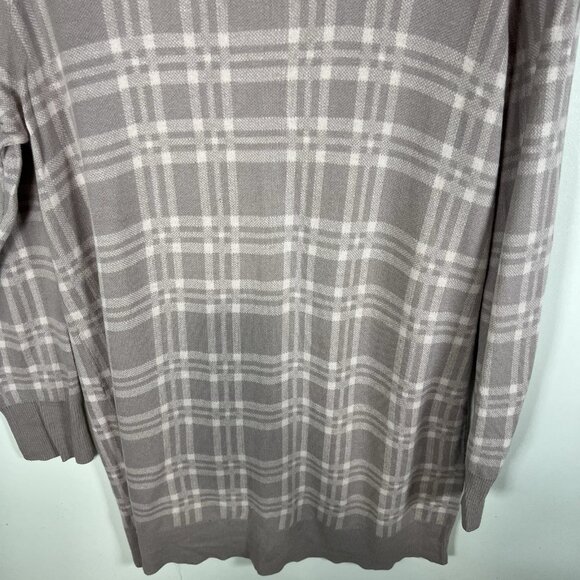 Torrid Plaid Boyfriend Cardigan Buttons Lavender Lilac Pink Women’s Plus Size 1X - Picture 9 of 9